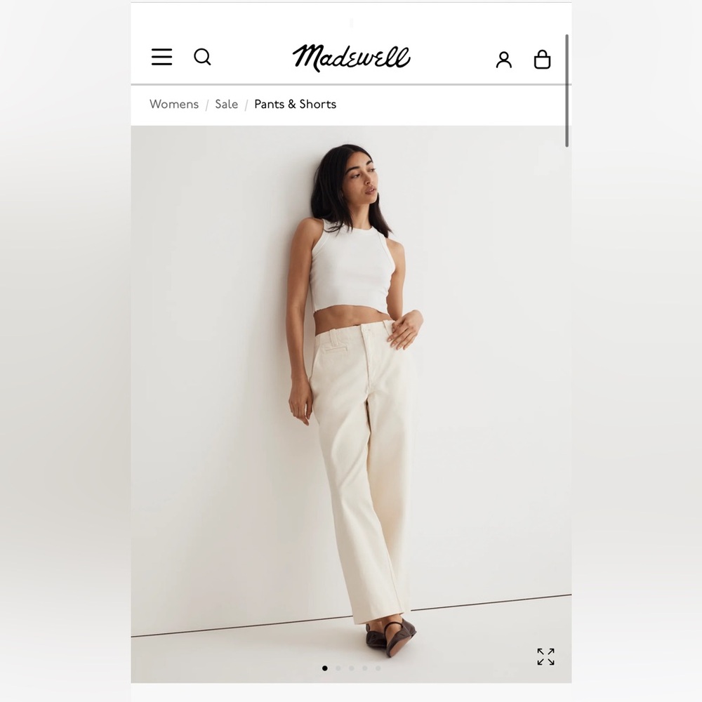 NWT Madewell Relaxed Chino Pants